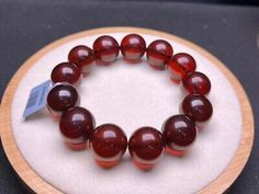 ad eBay - 18mm Natural Red Blood Amber Gemstone Crystal Bead Bracelet AAAAA Certificate - Buy Now, click the link (eBay) Elegant Red Crystal Bracelet With 8mm Beads, Elegant Red Round Bead Bracelets, Luxury Red Beaded Bracelets, Elegant Red Round Beaded Bracelets, Red Bracelets With Natural Stones And Round Beads, Red Bracelets With Natural Round Beads, Red Bracelets With Natural Stones, Elegant Red Beaded Bracelet With Natural Stones, Red Adjustable Beaded Bracelets For Formal Occasion