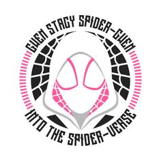 the logo for an event with pink and black letters on it, in front of a white background