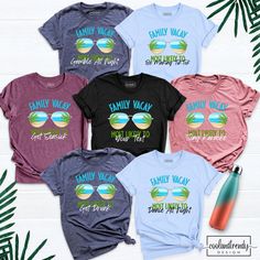 Family Vacay Funny Shirts, Most Likely to Tshirt, Custom Family Trip Shirt, Group Travel Shirt, Matching Family Holiday Outfit, Vacation Tee. Hi! Welcome to our store. It's good to see you here. Our aim is to offer you first-class clothing in your most beautiful moments with our graphic t-shirts that we designed or designed with your ideas. I am sure you will like our designs for your family, friends and you. IMPORTANT MATTERS FOR ORDERING: 1-) Please check and review all photos. 2-) Our sizes a Casual Cotton Shirt For Family Vacation, Casual Letter Print Shirt For Family Vacation, Casual Shirt With Letter Print For Family Vacation, Casual Cotton Tops For Family Vacation, Casual Relaxed Fit Shirt For Family Vacation, Fun Graphic T-shirt For Family Vacation, Fun Graphic Print T-shirt For Family Vacation, Graphic Print T-shirt For Family Vacation, Relaxed Fit, Graphic Tee Crew Neck Top For Family Vacation