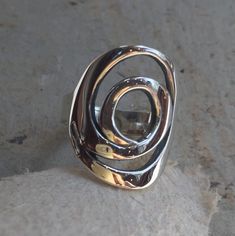 Modern Twist Handmade Spiral Rings, Adjustable Spiral Ring With Modern Twist, Adjustable Spiral Ring With A Modern Twist, Adjustable Spiral Rings With A Modern Twist, Handmade Modern Spiral Ring, Modern Handmade Spiral Rings, Wire Spiral, Ring Wire, Hammered Silver Ring