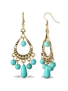 Turquoise Bead Chandelier Earrings Elegant Handmade Turquoise Chandelier Earrings, Handmade Turquoise Chandelier Earrings, Elegant Turquoise Chandelier Drop Earrings, Elegant Turquoise Chandelier Earrings, Bohemian Turquoise Chandelier Drop Earrings, Bead Chandelier, Beaded Chandelier Earrings, Gold Chandelier Earrings, Jewelry Making Earrings