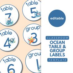 the classroom table and group labels are shown