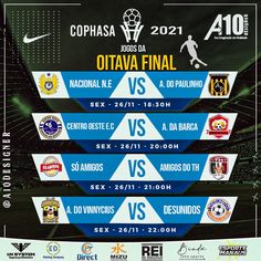 the official poster for the soccer match between cophasa and ottava final