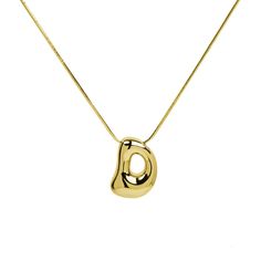 Personalize your style with our chunky Waterdrop Initial Necklace! This perfect gift adds a personal touch to any outfit with its oversized initial pendant. Be bold and expressive with this unique piece. Initial size: 0.75" 18" chain with 2" extender 18k Gold Necklace, Ring Bag, Initial Pendant, Water Drops, Be Bold, New Home Gifts, Initial Necklace, Timeless Classic, Ring Bracelet