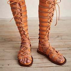 New Free People Sun Chaser Tall Gladiator Sandals Size Msrp: $178 Orange. Line Through Logo On The Inside And Dot On The Bottom This Is A Brand New Original Free People Sun Chaser Tall Gladiator Sandals. This Item Has A Retail Price Of $178! Please Look At All Pictures, I Have Included Stock And Actual Pictures Of The Item! Standout In These Statement-Making Gladiator Sandals, Featured In A Flat-Sole Style And Strappy Silhouette With Eye-Catching Laced Details, A Round Toe, And Easy Back Zip Clo Tall Gladiator Sandals, Wrap Sandals, Free People Shoes, Lace Up Sandals, Walker Boots, Fit N Flare Dress, Rain And Snow Boots, Boot Sandals, Gladiator Sandals