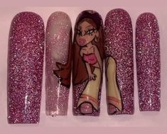 Custom Bratz Nail Art Bratz Nails Etsy Australia Bratz Nails, Popular Nail Designs, Nail Pictures, Nail Polish Kits, Character Wallpaper, Inspiration Fashion, Nail Games