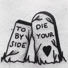 graffiti on the side of a building that says to die by your side