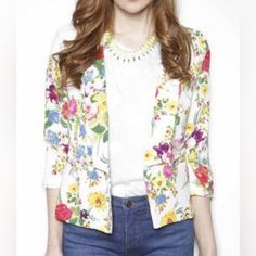 Under Skies Floral Blazer Jacket Size Small Multicolor Casual Spring Outerwear, Casual Multicolor Spring Outerwear, Casual Multicolor Outerwear For Spring, Trendy Floral Print Spring Outerwear, Trendy Multicolor Spring Outerwear, Trendy Floral Print Outerwear For Spring, Casual Multicolor Winter Blazer, Casual Long Sleeve Blazer For Spring, Multicolor Long Sleeve Outerwear For Spring