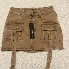 Gone Viral Mineral Washed Micro Mini Skirt- Brown From Fashion Nova Casual Denim Skirt With Belt Loops For Fall, Casual Cargo Skirt With Belt Loops For Fall, Casual Brown Denim Skirt With Pockets, Boho Lifestyle, Micro Skirt, Micro Mini Skirt, Micro Mini, Denim Skirt, Fashion Nova