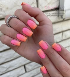 Ombre Nail Ideas, Wow Nails, Tropical Nails, Ombre Nail, Cute Toe Nails, Summer Toe Nails, Ombre Acrylic Nails, Simple Gel Nails, Minimal Nails