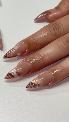 Aprés Gel-X Coral Springs FL on Instagram: "Neutral Marble Medium Natural Stiletto . . . . . . . . #nailsart #apresgelx #gelextensions #gelxnails #browardnails #pompanogelx #coconutcreekgelx #coralspringsnails" Medium Marble Acrylic Nails, French Tip Nail Art Almond, Brown Marble Nails Almond, Almond Nails Designs November, Fall Nails Ideas Autumn French Tip, Medium Stiletto Nails Designs, Natural Marble Nails, Neutral Marble Nails, Thanksgiving Nails Almond Shape