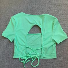 Open Back Crop Tee Size: M Brand: N/A Color: Light Green Condition: Nwot Brand New Never Worn Occasion/Style: Party, Going Out, Modern, Summer, Vacation, Pastel Fit: Fitted, Ribbed, Open Back With Tie Closure, Square Neckline Material: 100% Polyester Measurements (Flat): Pit To Pit: 14.5 Inches Shoulder To Shoulder: 8 Inches Waist: 12.5 Inches Neckline Plunge: 6.5 Inches Full Length: 13.5 Inches Summer Party Crop Top With Crew Neck, Spring Party Crop Top With Crew Neck, Green Crew Neck Crop Top For Summer, Green Fitted Crop Top T-shirt, Fitted Green Crop Top T-shirt, Green Summer Party Tops, Green Short Sleeve Crop Top For Summer, Casual Short Sleeve Crop Top For Party, Spring Party Crop Top T-shirt