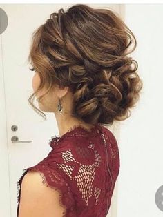 Wedding Hairstyles Updo Messy, Bridal Hair Up, Curled Updo, Prom Hair Updo, Wedding Hairstyles Updo, Penteado Cabelo Curto