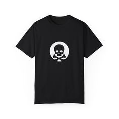 This skull black t-shirt gives off an edgy and mysterious vibe, perfect for alternative fashion lovers and those who enjoy a darker aesthetic. The unisex garment-dyed t-shirt is versatile and can be styled in casual or semi-formal settings. Ideal for Halloween, concerts, or everyday wear for those who appreciate unique and bold fashion choices. Product features - Available in sizes S to XL for the perfect fit - Double-needle stitching for durability - Garment-dyed fabric for a soft texture - Mad Plus Size Black Men Semi Formal, Grunge Skeleton, Darker Aesthetic, Alternative Streetwear, Hipster Goth, Goth Shirt, Streetwear Tops, Dyed Fabric, Soft Texture