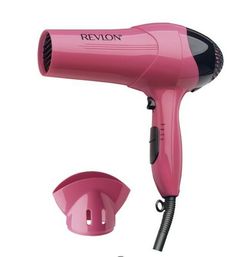 SALES TAX NOW CHARGED ON ALL ORDERS! ITEM IS NEW IN OPEN & DISTRESSED BOX! BOX OPENED FOR INSPECTION! ITEM IS PERFECT! Create your own unique style with this Revlon Lightweight Hair Dryer. It features an ultra-lightweight design with Ionic Technology to help manage frizz control and deliver silky, smooth blowouts. The Revlon Essentials hair dryer is equipped with three heat and speed settings for styling versatility to achieve the look you love. It also includes a concentrator attachment to Pink Hair Dryer, Revlon Hair Dryer, Target Hair Products, Travel Hair Dryer, Best Hair Dryer, Silky Smooth Hair, Ionic Hair Dryer, Hair Dryer Brush, Hair Dryers