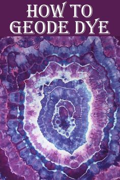 the cover of how to geode dye