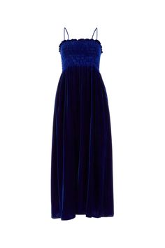 Exterior: 80% Viscose 20% Silk Gucci Dress Long, Velvet Dress Casual, Blue Velvet Dress, Gucci Dress, Long Cut, Dress Cuts, Long Dresses, Blue Velvet, Fancy Dresses