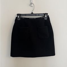 T. Alexander Wang Skirt Nwot A Line Skirt Alexander Wang Skirt, Alexander Wang Boots, Elastic Skirt, Crochet Halter Tops, Skirt Fits, Line Skirt, Fitted Skirt, Polo Dress, Skirts With Pockets