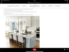 an image of a kitchen with white cabinets and counter tops in the middle of it