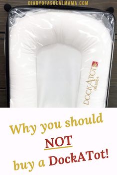 an inflatable bed with the words why you should not buy a dockato