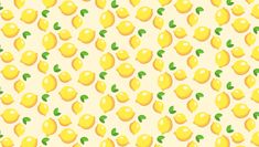 yellow lemons with green leaves on a white background greeting card or postcard for kids and adults