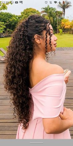 Curly Viking Hair, Long Curly Hair Wedding Styles Naturally, Natural Curls Wedding Hair Half Up, Naturally Curly Prom Hair, Curly Wedding Hairstyles For Black Women, Long Hair Styles For Wedding, Hoco Hairstyles For Natural Curly Hair, Prom Hairstyles For Curly Hair Natural, Natural Curls Wedding Hair