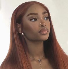 Ginger Hair Color, Baddie Hairstyles, Black Mamba, Ginger Hair, Black Girls Hairstyles, Aesthetic Hair, Brown Skin, Makeup Organization, Hair Looks