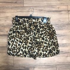 Animal Print Shorts Animal Print Shorts, Black Skort, Paper Bag Shorts, Dressy Shorts, Drawstring Waist Shorts, Love Tree, High Waisted Jean Shorts, Cut Off Jeans, Print Shorts