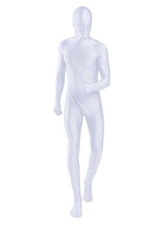 white zentai suit White Full Body Suit, Stretch Unitard For Swimming, Solid Stretch Unitard For Swimming, Solid Stretch Nylon Unitard, High Stretch Full-length Solid Unitard, Full Length High Stretch Solid Unitard, Solid Color High Stretch Full Length Unitard, Fitted Nylon Unitard For Swimming, Fitted Unitard For Swimming