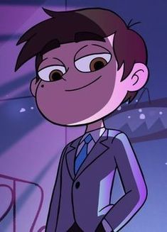 an animated man in a suit and tie