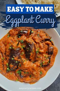 EASY EGGPLANT CURRY