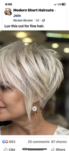 Choppy Bob Hairstyles, Messy Short Hair, Edgy Short Hair, Choppy Hair, Short Choppy Hair, Bob Hairstyles For Fine Hair, Short Hair Over 60, Cute Hairstyles For Short Hair, Haircut For Thick Hair