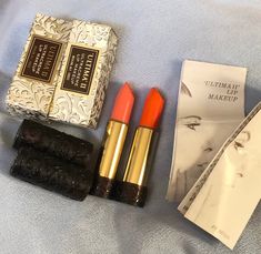 Hello and Welcome to LiamBySevanna! Prior-purchasing any listing from this shop, please Ask question/s, Request additional photos, to make sure the listed item, is the right choice for you! Per our store policy we don't accept returns Listing is for: Lot of two 1960 Revlon Lip stick W/Original box Vanity Decor ~ Fire Coral ~ Status Red ~  W/Original box ~ Vanity Decor ~ NOT FOR USE!! as for the lipstick is dried-out! ~ Comes with it's original box, paper & the lipstick intact (unusable).  advertisement picture is not included the listing.  Reminder: You can "always" prevent any wrong purchase/s by Communicating, Inquiring and Questioning Prior making any Purchase! We provide pictures and share any info known about the listing accordingly. Don't assume, please ask. Thank you Kindly. Advertisement Picture, Revlon Lip, Lipstick Case, Vanity Storage, Vanity Decor, Box Paper, Toiletry Storage, Revlon, Lip Makeup