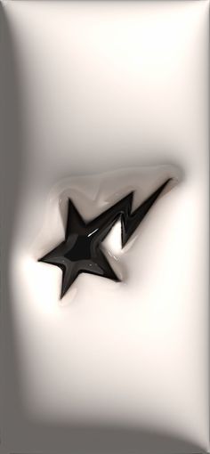 an abstract black and white image of a star