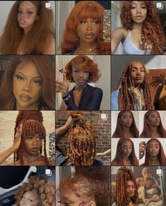 Teyana Taylor Ginger Hair, Ginger Hair Color, Types Of Hair, Dyed Hair Inspiration, Girls Natural Hairstyles, Styles Ideas, Dyed Natural Hair, Pelo Afro, Natural Hair Styles Easy