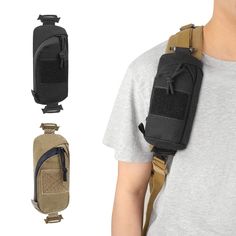 Tactical Backpack Shoulder Strap Bag Molle Pouch Phone Holder Outdoor Hiking Hunting Accessories EDC Molle Pouches, Compact Bag, Training Bags, Tactical Belt, Tactical Backpack, Tactical Bag, Hunting Accessories, Shoulder Strap Bag, Edc Tools