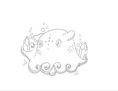 Dumbo octopus Dumbo Octopus Tattoo, Phomemo Printables, Octopus Outline, Octopus Tattoo Design, Outline Tattoo, Best Friend Love