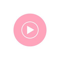 a pink circle with a white play button in the center and a black arrow pointing to it