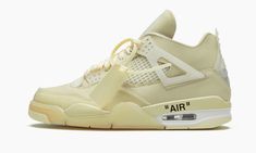 Air Jordan 4 Retro SP WMNS "Off-White - Sail" – WOWJAY Air Jordan 4 Off White, Jordan 4 Retro Off White, Jordan 4 Off White, Dr Shoes, Womens Basketball Shoes, Buy Jordans, Paris Mode, Womens Air Jordans, Jordan Sneakers