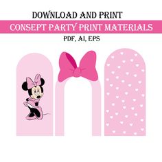 minnie mouse and mickey mouse party printables