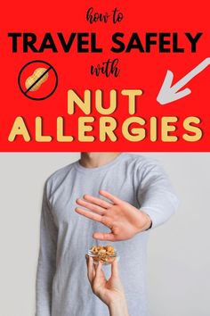 Do you have someone in your family who suffers from nut allergies? It's so common in the world nowadays, so I've put together a post to help your travel planning by sharing a few simple steps necessary to travel safely with anyone who has nut allergies. Here's a complete list of which foods to avoid, the signs of allergies appearing and even a list of nut-free snacks to pre-pack for your next holiday. #travelwithnutallergy #nutallergytravel #VeganVariety Nut Free Snacks, Healthy Travel Snacks, How To Boost Your Immune System, Nut Allergy, Visiting Italy, Fodmap Friendly, Peanut Allergy, Free Snacks, Vegetarian Paleo