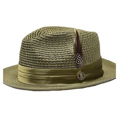 This hand-woven natural poly-braid fedora hat is perfect for any number of occasions. However, this isn't your ordinary fedora. Featuring a snap brim with a vented crown is the perfect answer to every warm weather wardrobe question. The snap brim can be worn up or down and the vented crown is blocked in a traditional center dent style and is surrounded by a satin hat band. The interior features a cotton moisture wicking inner band for an added level of comfort. Brim: 2.25" Snap Material: 100% Na Bailey Hats, Kangol Hats, Straw Fedora, Mens Braids, Hat Band, Fedora Hat, Clothes Gift, Summer Outfit, Hat Fashion