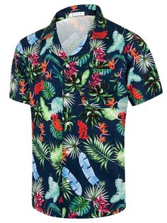 PRICES MAY VARY. Our hawaiian shirts have unique, colorful, bold floral or tropical plant prints that make people feel very fashionable and youthful Hawaiian camp shirt made from polyester, which is lightweight, quick dry and keep the patterns for long time Hawaiian shirts can be worn in various occasions, such as vacations, beach parties, outdoor activities, daily leisure, etc They can be paired with different pants, shoes, and accessories to create a variety of styles of outfits Our hawaiian s Plant Prints, Fashion Travel Outfit, Dry Coconut, Beach Parties, Hawaiian Outfit, Camp Shirt, Shirt Short Sleeve, Hawaiian Shirts, Clothing Labels