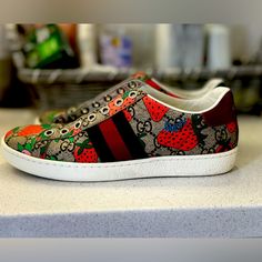 Slightly Worn, Comes With Original Gucci Bag And And Extra Pair Of Brand New White Laces Gucci Sneakers Women, Gucci Shoes Women, Gucci Sneakers, Sneakers Women, Gucci Shoes, Womens Shoes Sneakers, Gucci Bag, Womens Sneakers, Shoes Sneakers