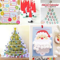 christmas themed calendars and crafts for kids