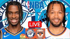 two basketball players with dreadlocks on their heads in front of a blue background