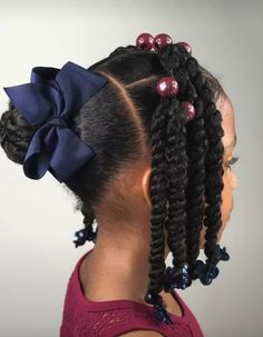 Silk Press Hairstyles, Girl Hair Dos, Toddler Hairstyles Girl, Girls Natural Hairstyles, Natural Hairstyles For Kids, Quick Braided Hairstyles