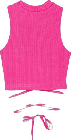 Pink Sleeveless Knit Tops, Pink Knit Tank Top, Pink Knit Sleeveless Tank Top, Pink Sleeveless Knit Tank Top, Pink Fitted Knit Tank Top, Fitted Pink Knit Tank Top, Pink Ribbed Tank Top For Summer, Summer Pink Knit Crop Top, Pink Knit Crop Top For Summer