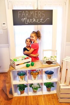 Garden Themed Party, Classroom Store, Farmers Market Stand, Farmers Market Display, Fall Fair, Kids Market, Play Market, Farmer Market