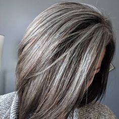 Hard to believe we paid money to cover these silvers up 🤦🤦🤦 never again 🌪️ If you're just starting out - give it time - in the beginning… Give It Time, Hair Highlight, Grey Hair Inspiration, Gray Hair Growing Out, Hair Growing, Gorgeous Hair Color, Hair Due, Blending Gray Hair